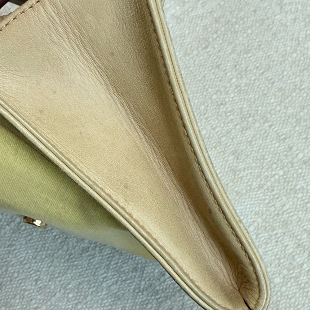 Early Vintage Gucci Shoulder Bag Coated Canvas Monogram Tan Leather Crossbody - Picture 12 of 16
